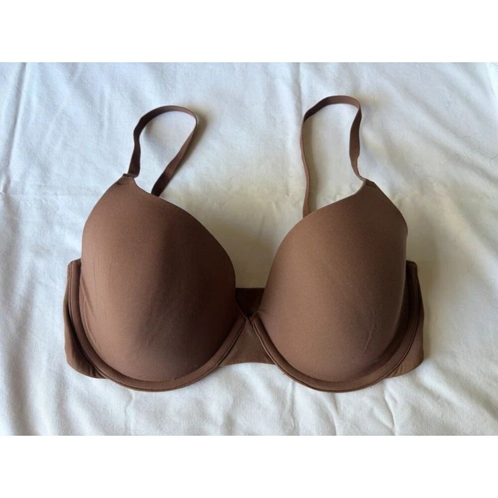 SKIMS Fits Everybody T-Shirt Bra Underwire Brown Size 34D